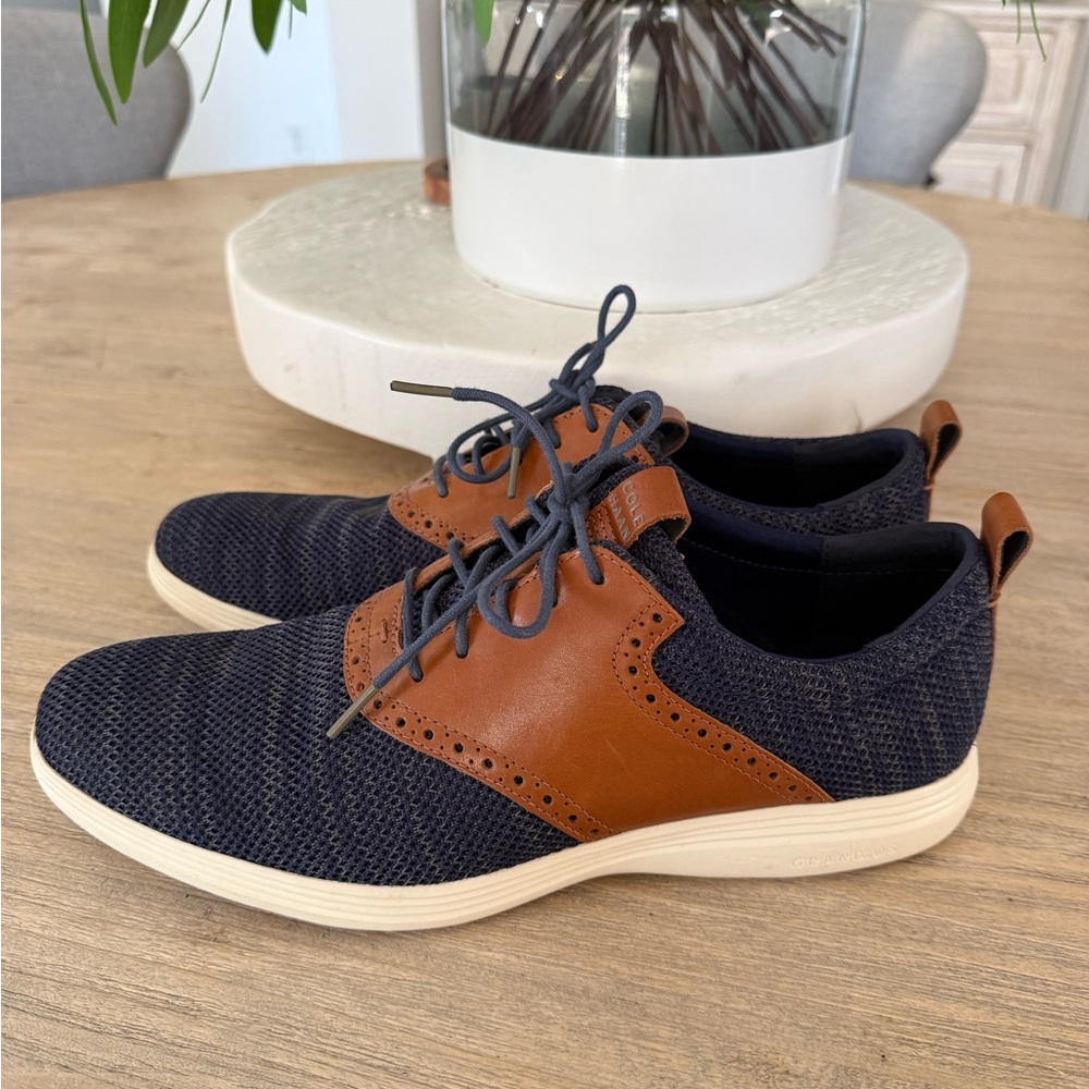 Men's Navy and Brown Cole Haan Shoes